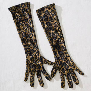Body Animal Print – Poder Selvagem e Elegância Atemporal - com luvas e meias