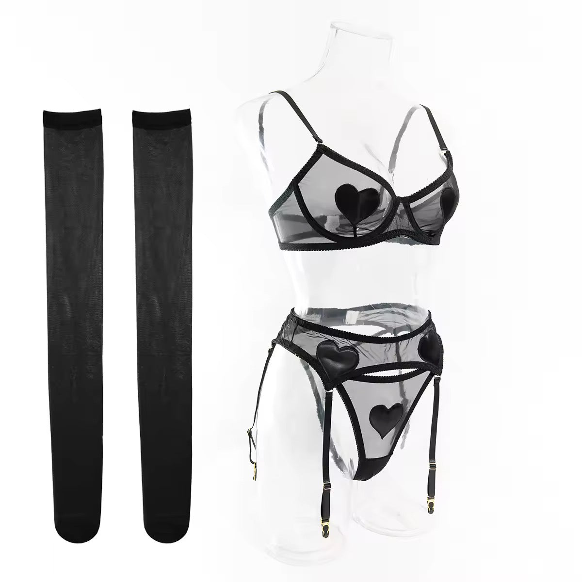 Conjunto Corações Vermelhos – Doce, Sensual e Apaixonante