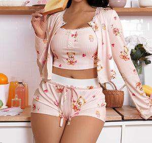 Baby Doll Ursinhos com Casaquinho – Conforto, fofura e estilo em um só look