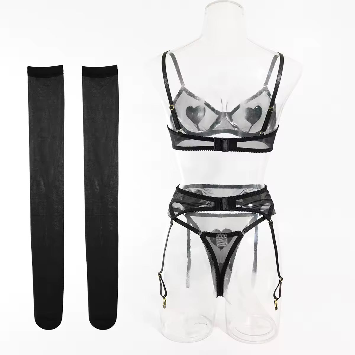 Conjunto Corações Vermelhos – Doce, Sensual e Apaixonante