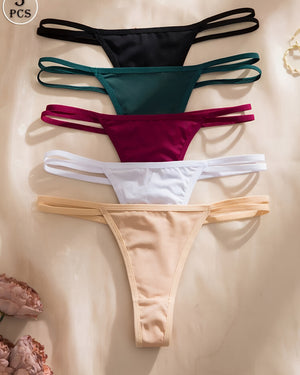 Kit 5 Calcinhas — O Detalhe em Coração que Encanta!