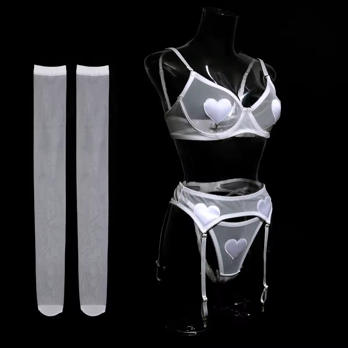 Conjunto Corações Vermelhos – Doce, Sensual e Apaixonante