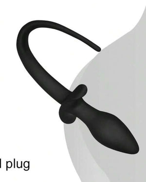 Kit de Dominação Dupla com Plug de Cauda + Cinta com membro realístico