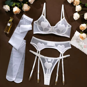 Conjunto Corações Vermelhos – Doce, Sensual e Apaixonante