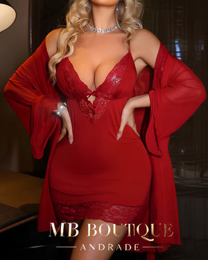 Camisola Encanto Vermelho – Ousada, Sofisticada e Magnética