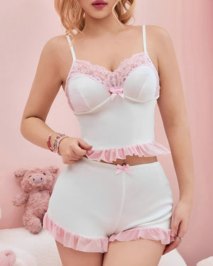 BabyDoll Babados Rosas – Doce, Romântico e Confortável