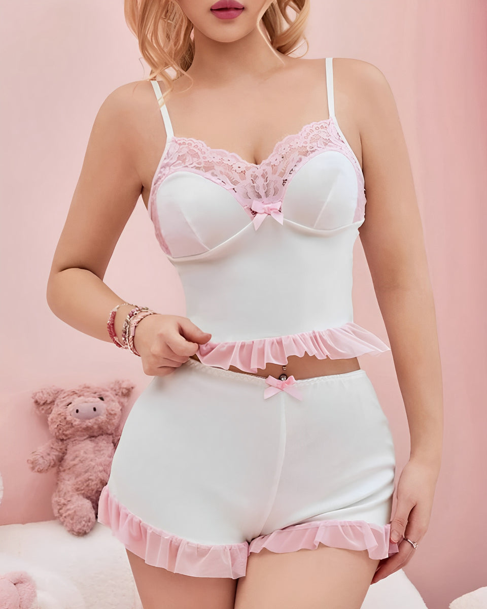 BabyDoll Babados Rosas – Doce, Romântico e Confortável