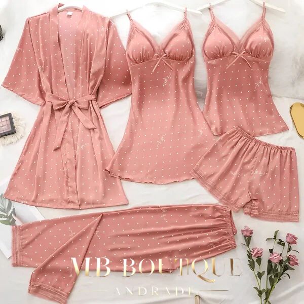 Conjunto de Cetim com 5 peças 