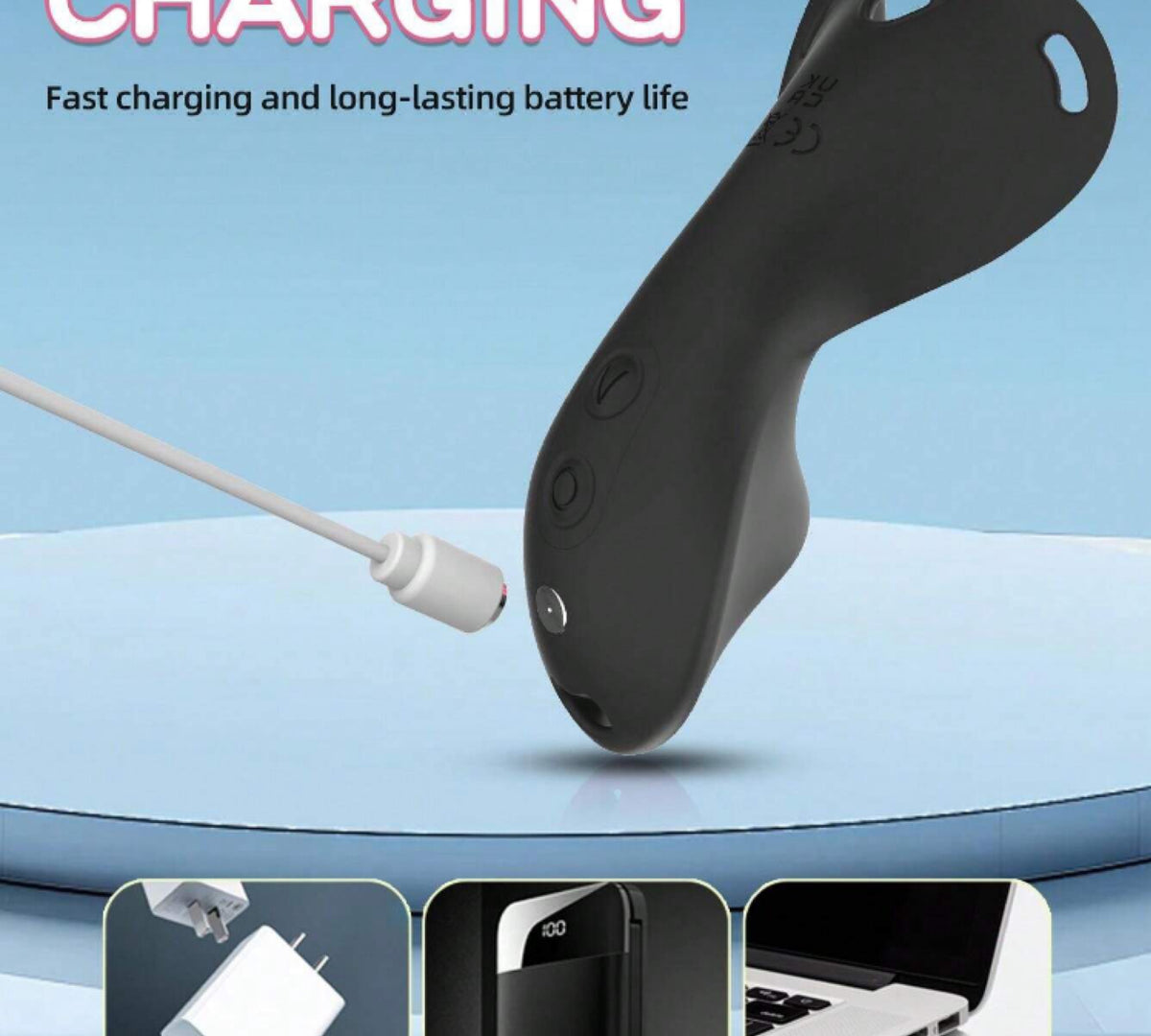 Vibrador de Borboleta Vestível com 9 Modos - Controle via App, Estimulação +Ultrassilencioso e Recarregável