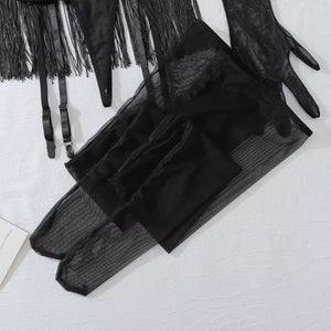 Conjunto com Franja – Atitude e Movimento em Cada Detalhe - com luvas e meias