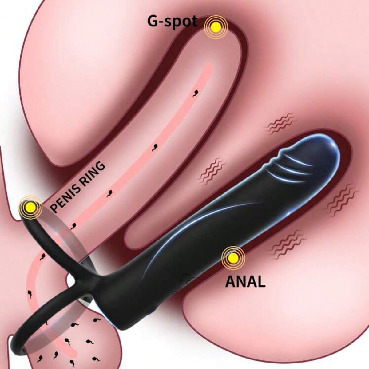 Vibrador Duplo para Casais - estimulo Profundo Estímulo Total e Satisfação Inesquecível