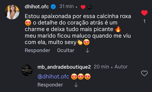 Calcinha Dhi - Fio Dental com Detalhe Coração