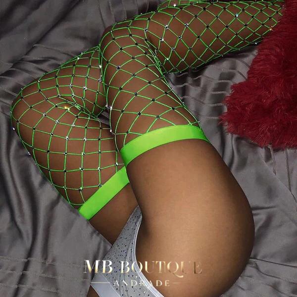 Meia Valquiria (detalhes em strass)