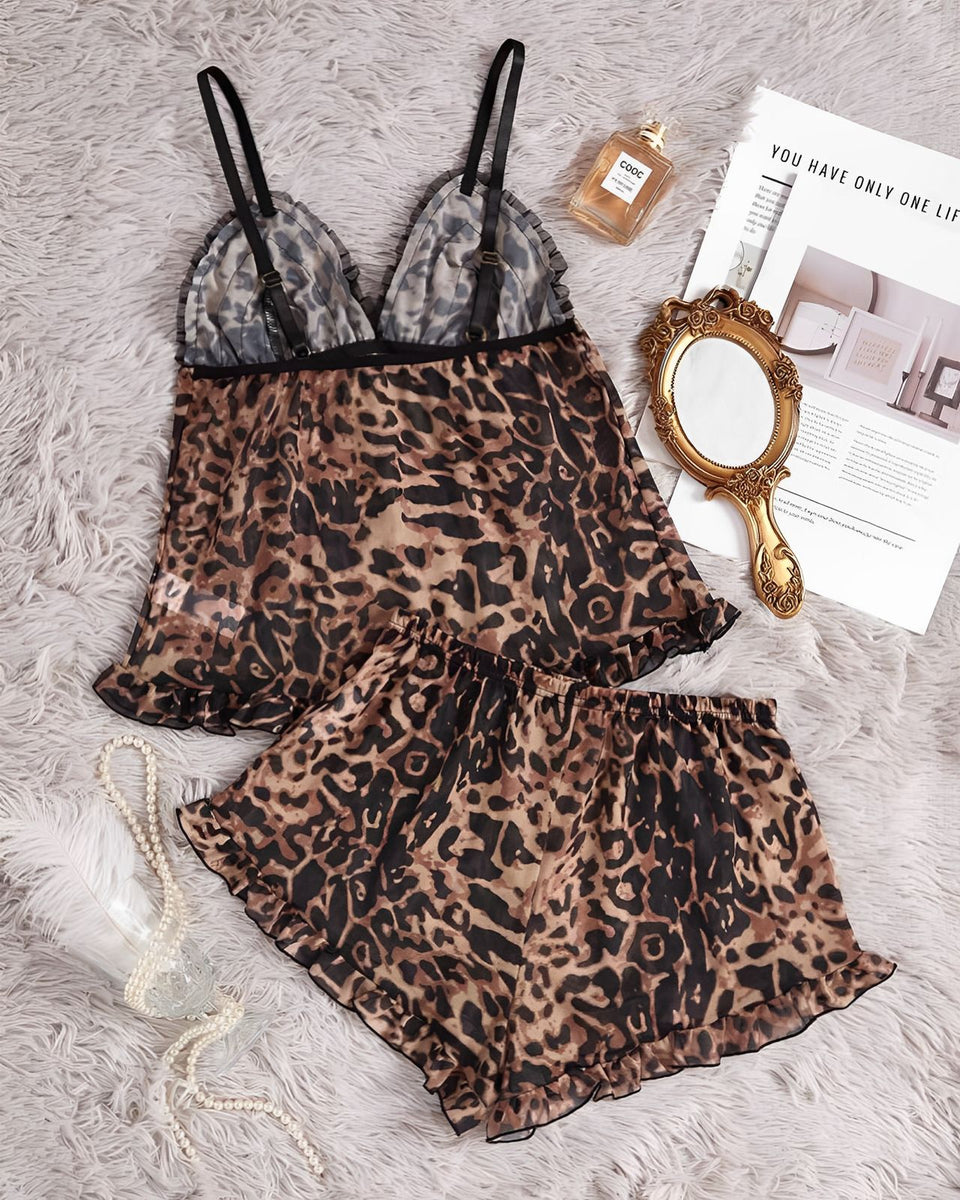 Baby Doll Animal Print Luxo – Sensualidade e Conforto com Estampa Selvagem