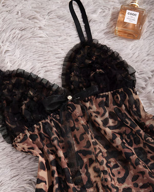 Baby Doll Animal Print Luxo – Sensualidade e Conforto com Estampa Selvagem