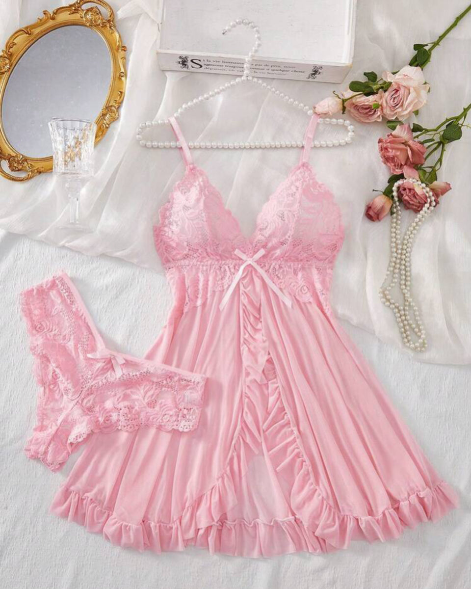 Camisola em Renda e Tule – Conforto e Sensualidade na Medida Certa