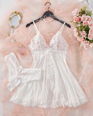 Camisola em Renda e Tule – Conforto e Sensualidade na Medida Certa