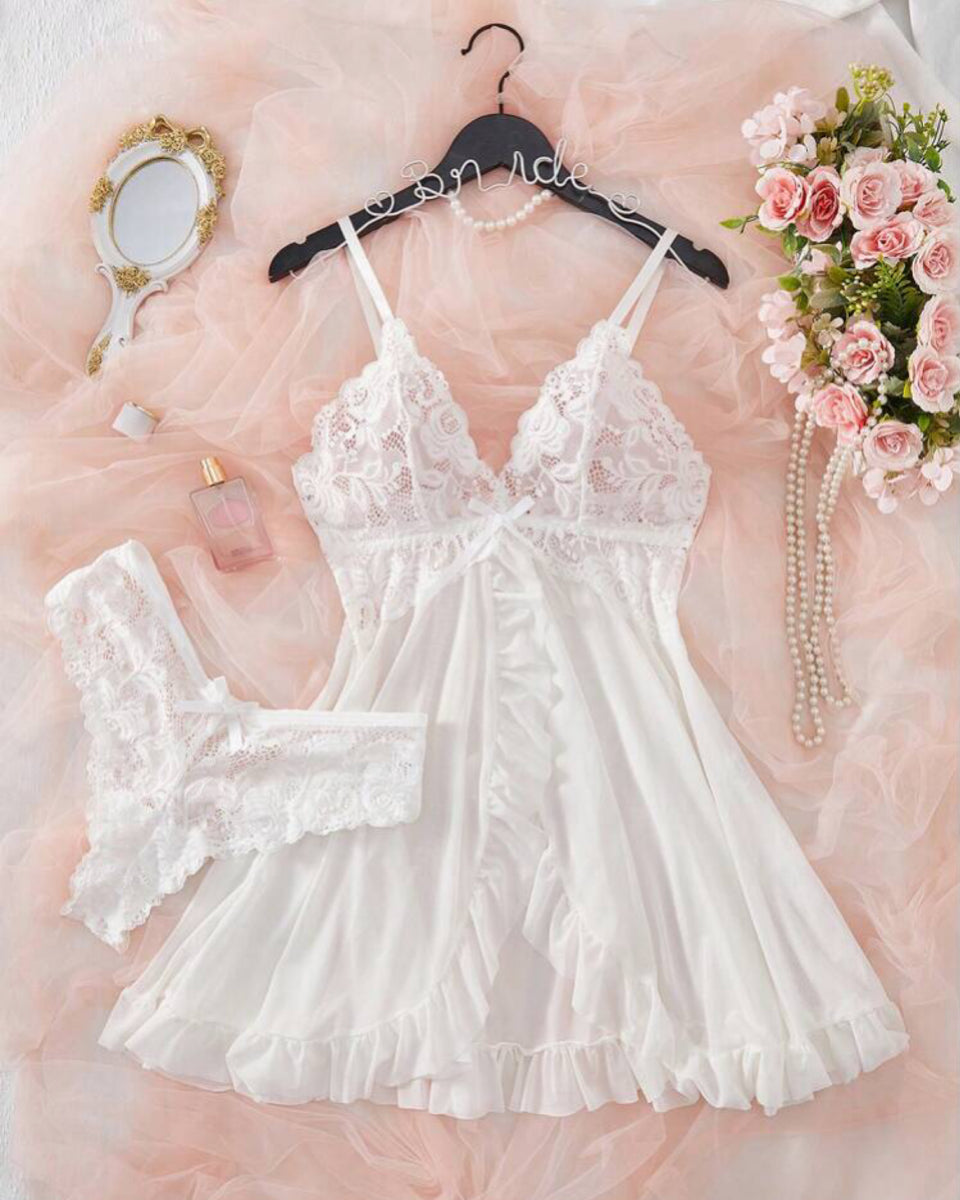 Camisola em Renda e Tule – Conforto e Sensualidade na Medida Certa