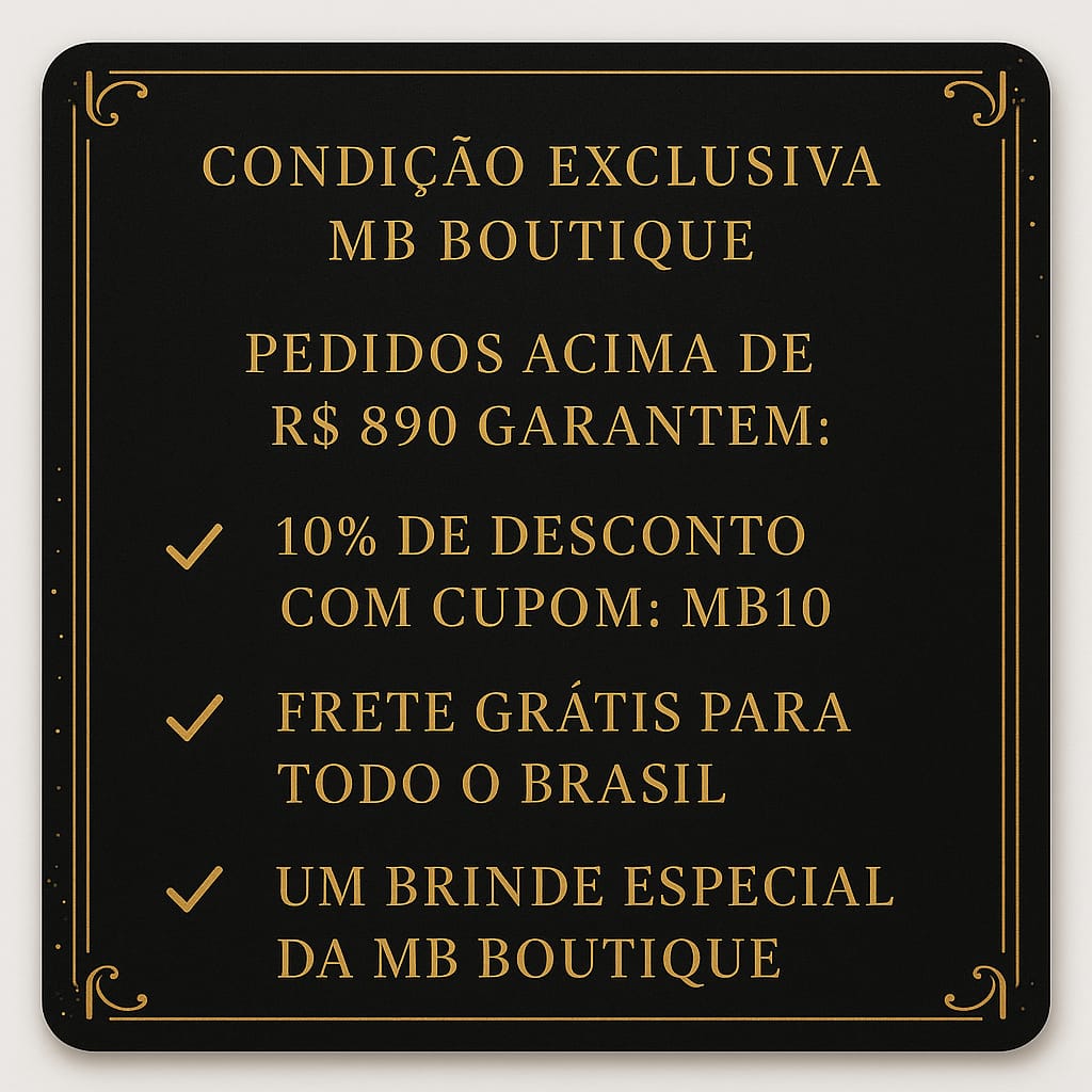Quadro de condições promocionais da MB Boutique
