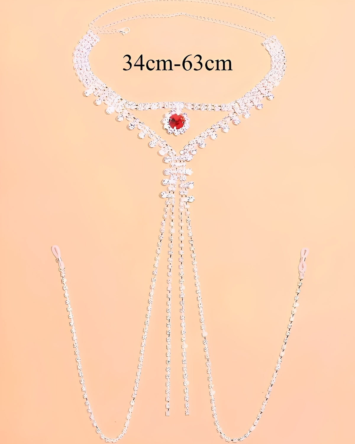 Body Chain - Corrente Corporal Sensual com Pedrarias Brilhantes