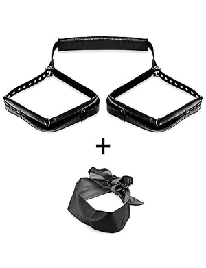 Kit BDSM com Cinta de Suspensão e Venda para Olhos - Liberdade para Explorar Fantasias
