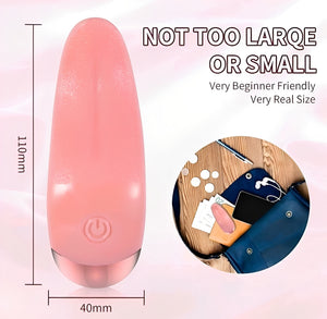 Estimulador Feminino Língua Realista à Prova d’Água com 10 Modos de Vibração