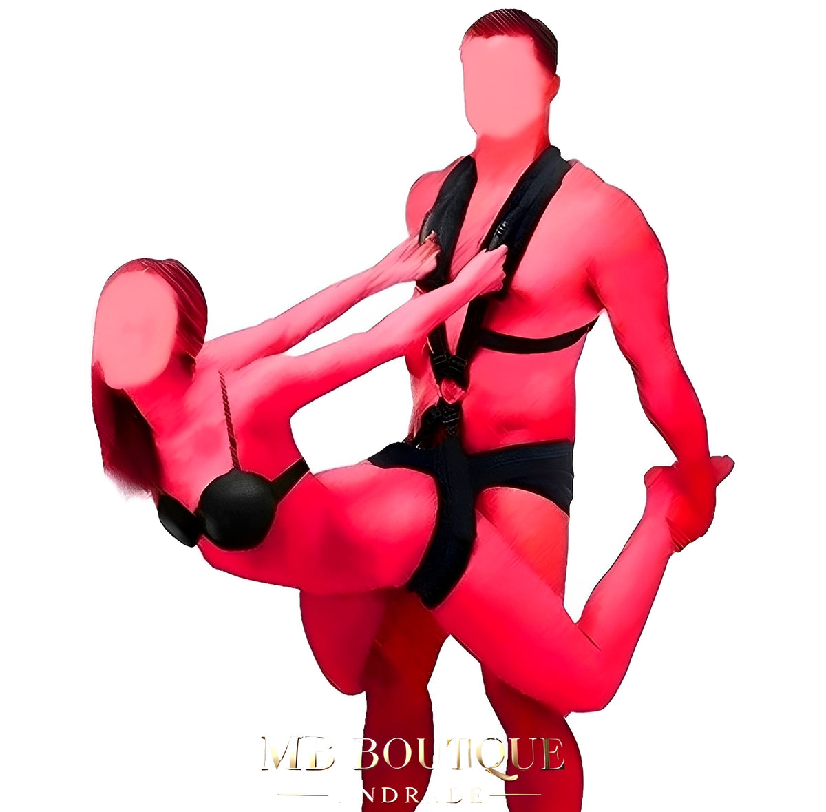 Cinta Erótica para Posições Sexuais - Suporte BDSM com Alças
