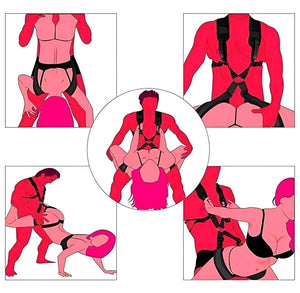 Cinta Erótica para Posições Sexuais - Suporte BDSM com Alças Ajustáveis para Casais