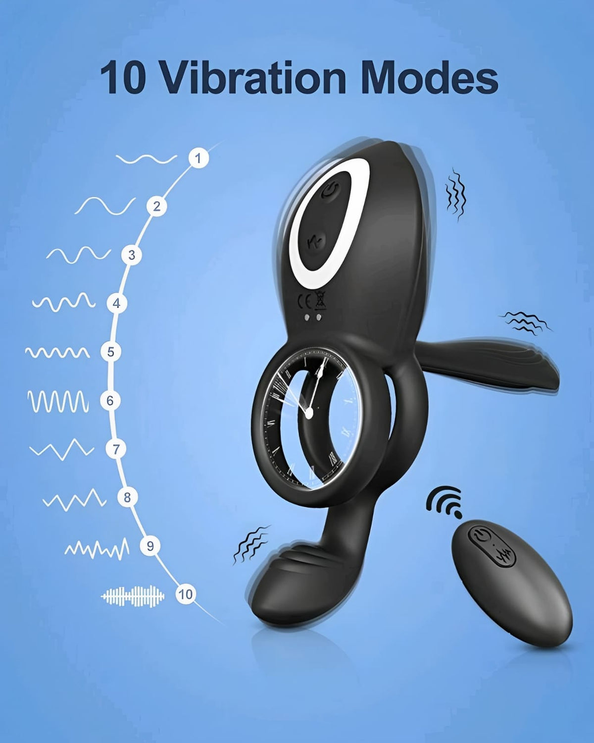 Anel Peniano Vibratório com Controle Remoto