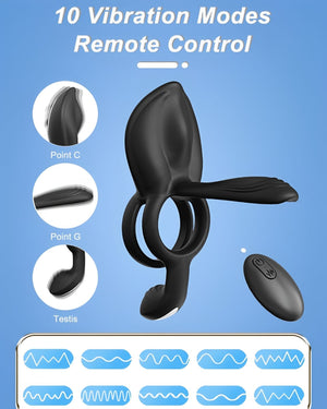 Anel Peniano Vibratório com Controle Remoto