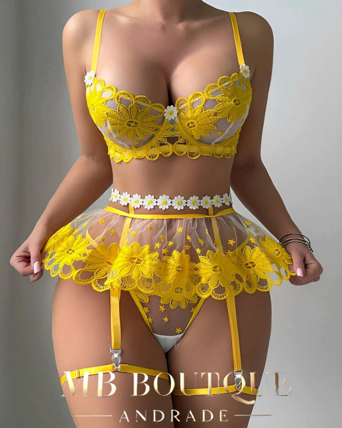 Conjunto Lingerie Floral