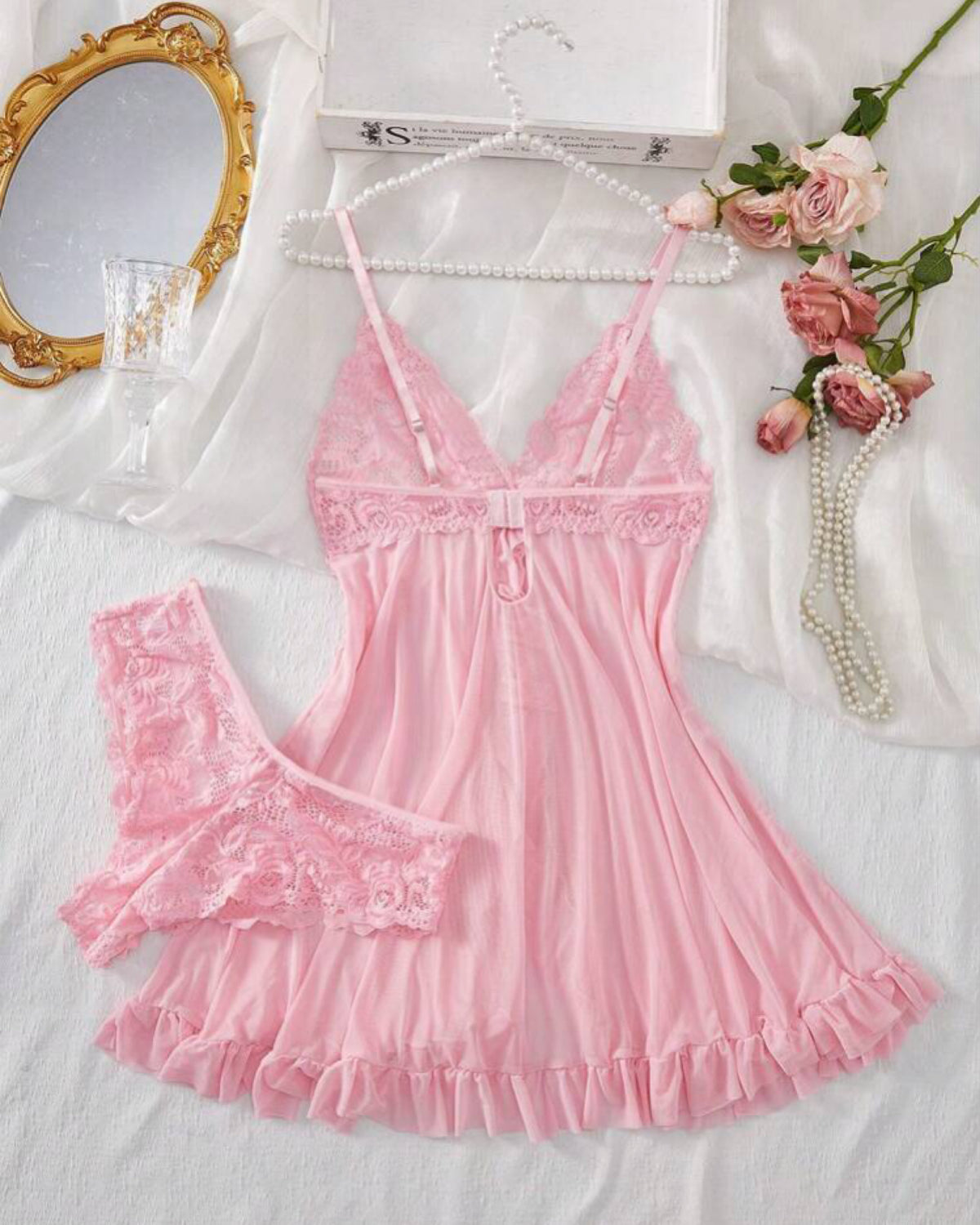 Camisola em Renda e Tule - Conforto e Sensualidade na Medida Certa