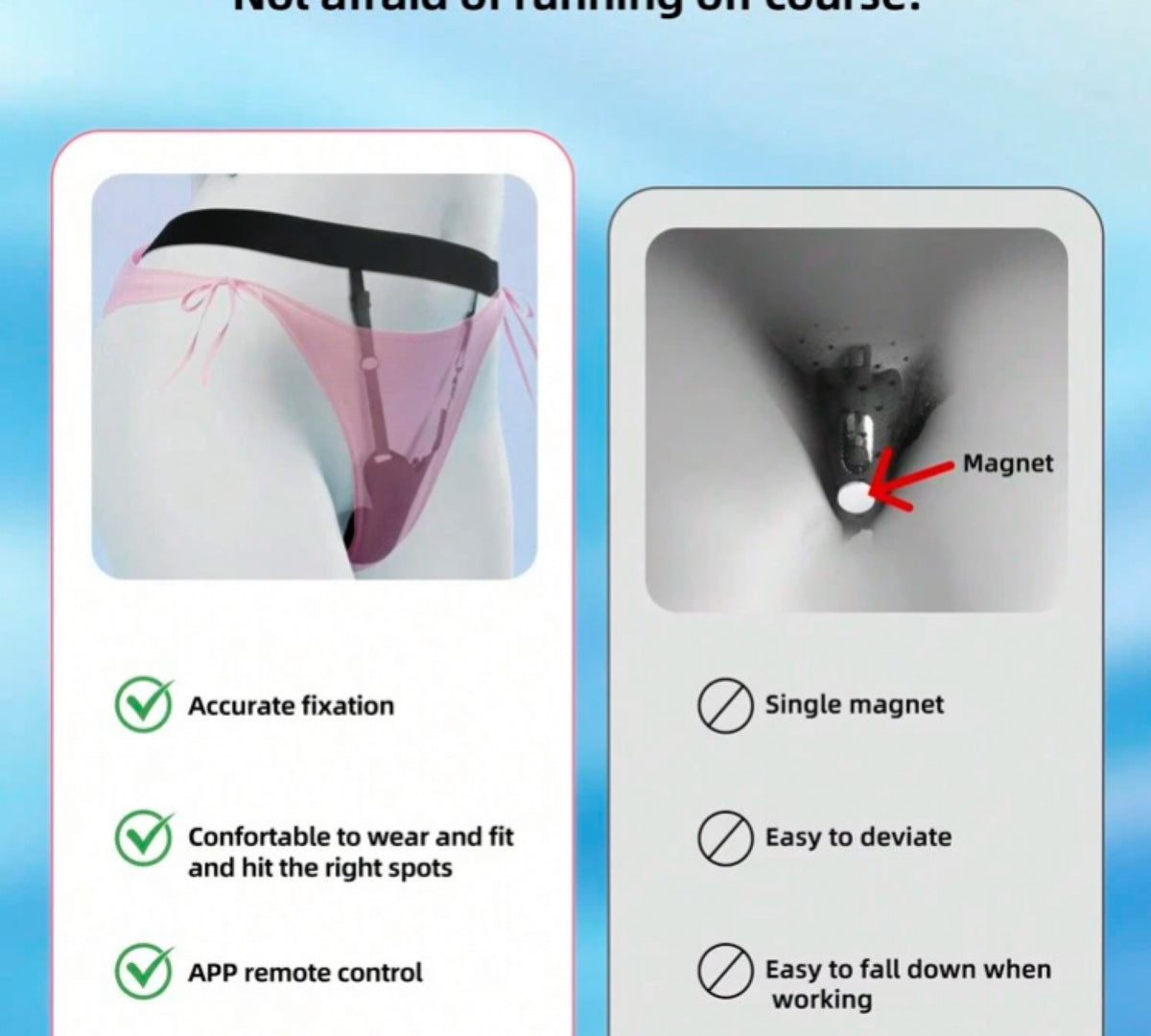 Vibrador de Borboleta Vestível com 9 Modos