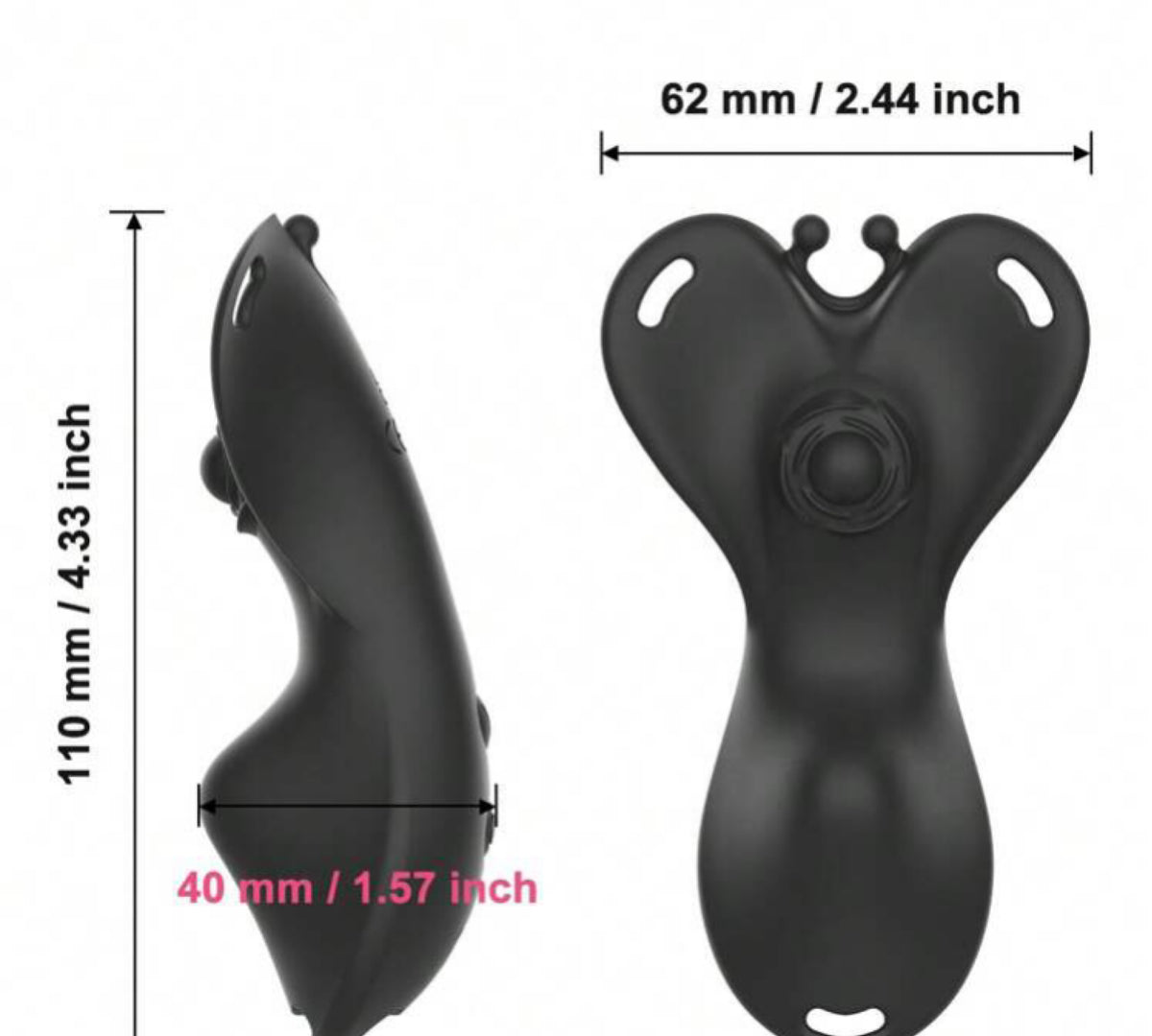 Vibrador de Borboleta Vestível com 9 Modos
