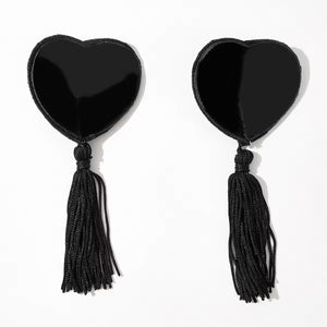 Tapa-Seios Coração com Tassel - Toque Burlesco e Divertido