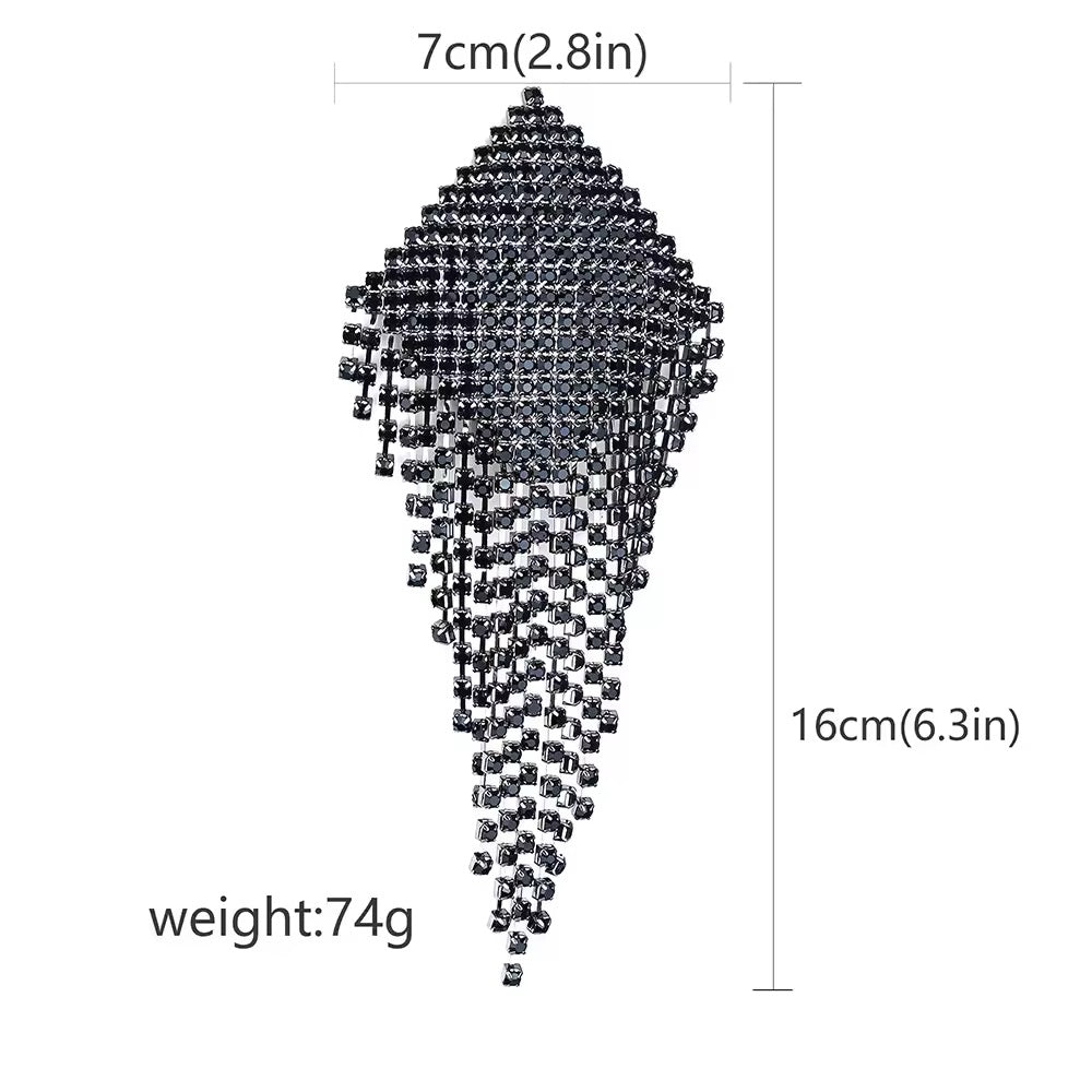 Tapa-Seios Gota de Cristal com Corpo de Strass - Luxo Máximo e Impacto Visual