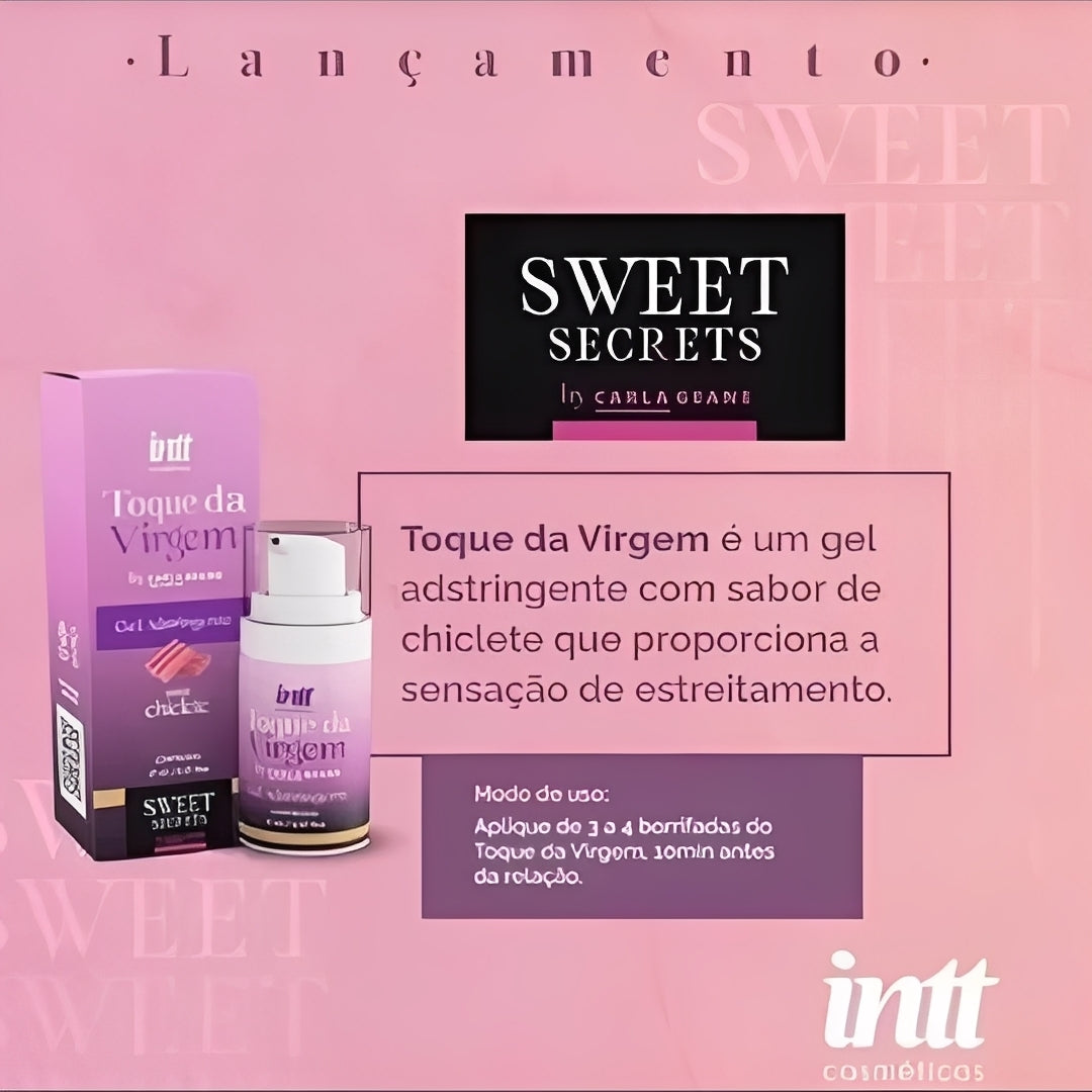 Gel Íntimo Toque da Virgem INTT Chiclete 17 ml