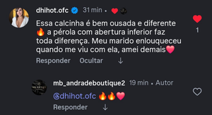 Calcinha Fio Dental Aberta com Pérola e Corrente Dourada