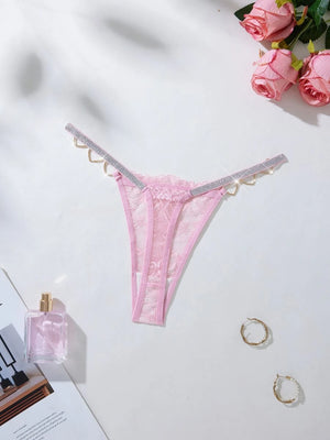 Calcinha Fio Dental em Renda com Corações Metálicos | MB Andrade Boutique | Foto 14