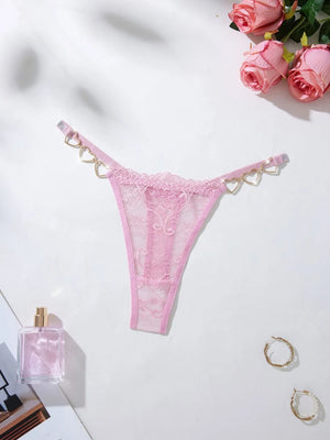Calcinha Fio Dental em Renda com Corações Metálicos | MB Andrade Boutique | Foto 15