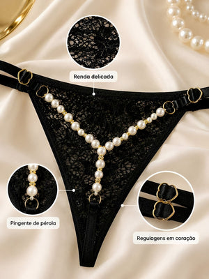 Kit 3 Calcinhas de Renda com Pérola e Regulagem de Coração — MB Andrade Boutique — foto 10