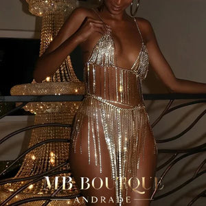 Conjunto Luxo com detalhes em strass