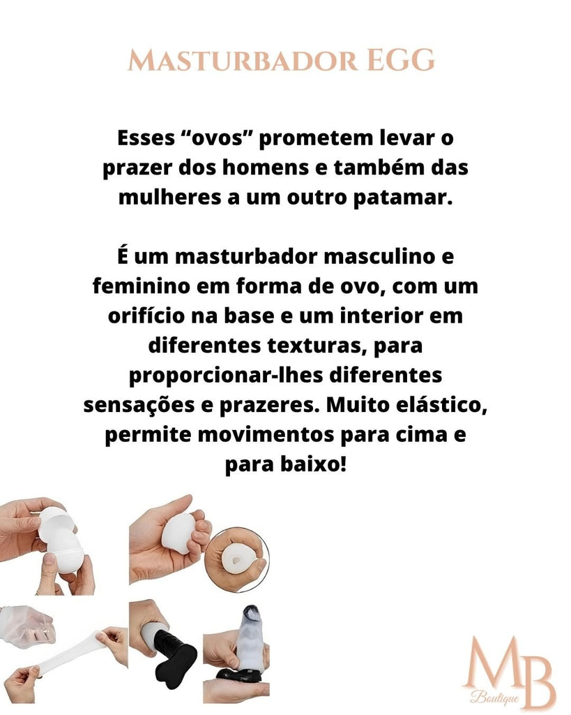 kit - Anel para membro com vibrador + EGG + Capa  transparente