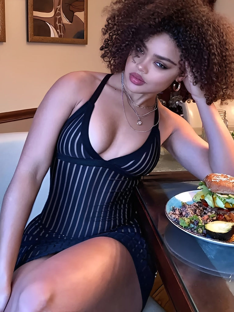 Camisola Sexy transparente