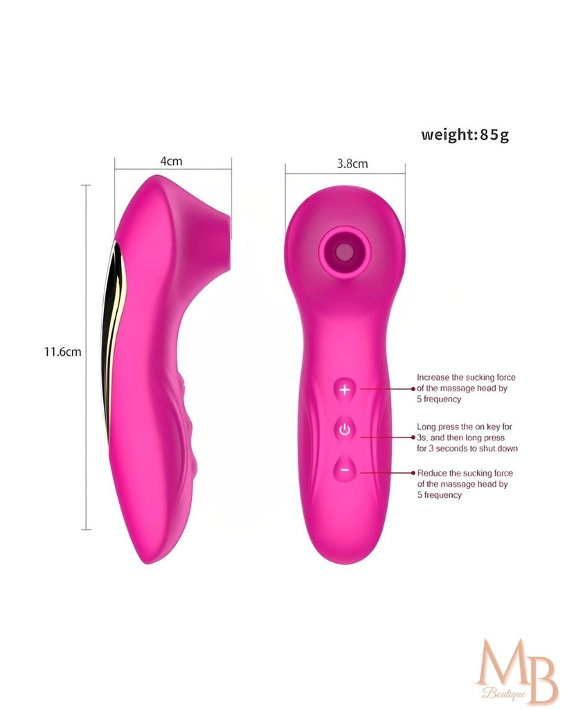Acessório- Vibrador Estimulador Sugador recarregável 10 frequências