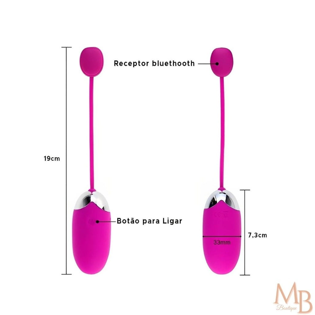 Vibrador Bluetooth Feminino com controle por celular à distância com 12 modos de vibração