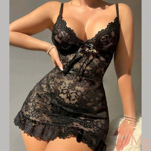 Camisola transparente com calcinha
