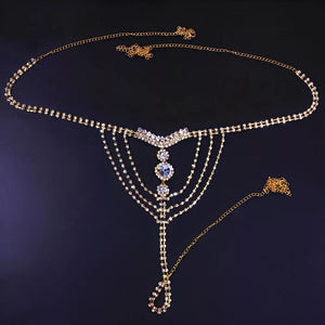 Calcinha sexy de strass