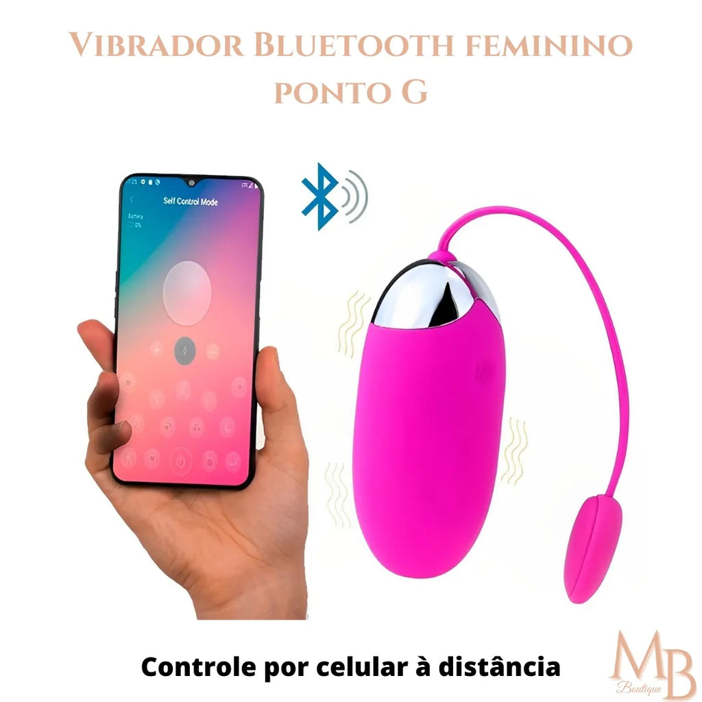 Vibrador Bluetooth Feminino com controle por celular à distância com 12 modos de vibração