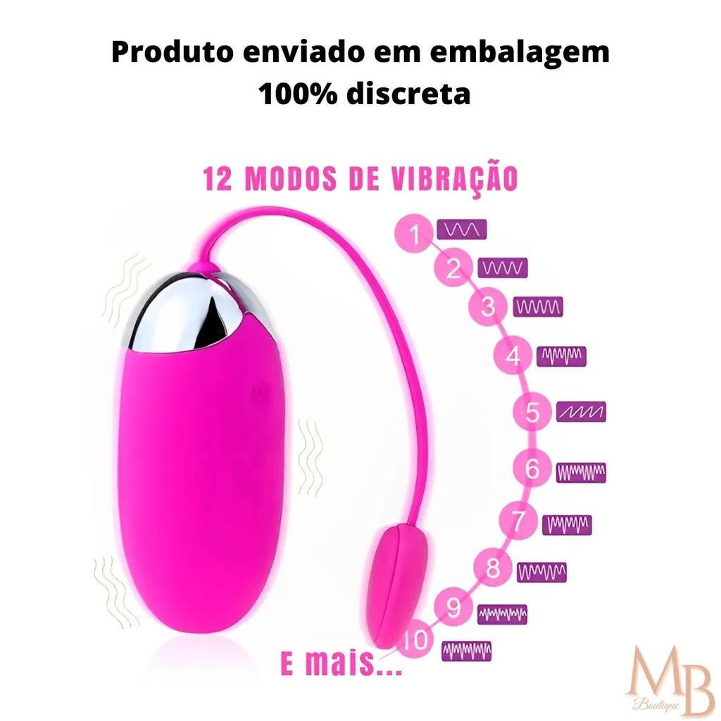 Vibrador Bluetooth Feminino com controle por celular à distância com 12 modos de vibração